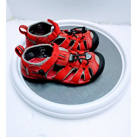 Keen Newport H2 Youth Sandals Red/Black Size 11 US Waterproof Durable Outdoor Sh - Picture 3 of 8